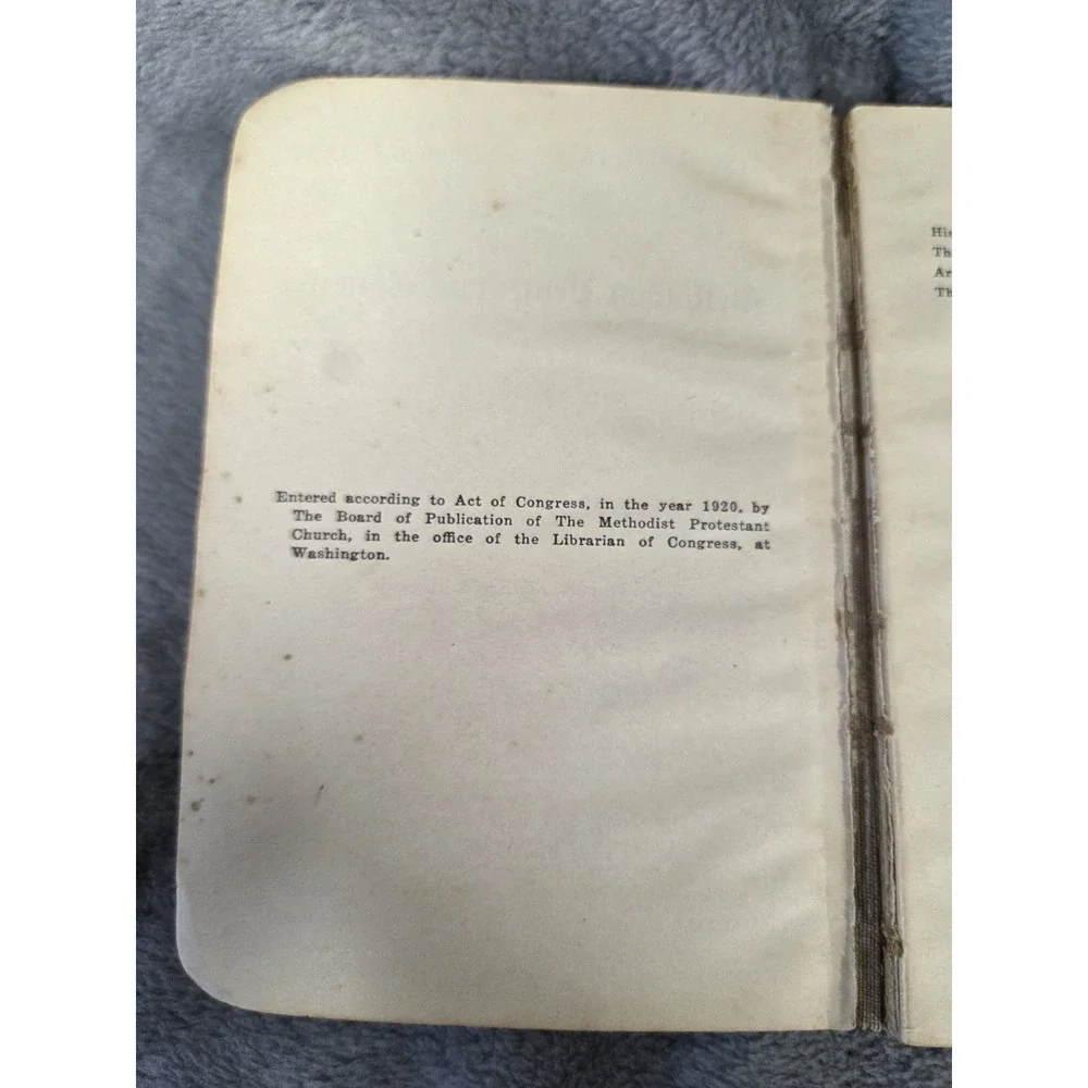 Methodist Protestant Constitution and Discipline 1924‎ 6.5x4.25